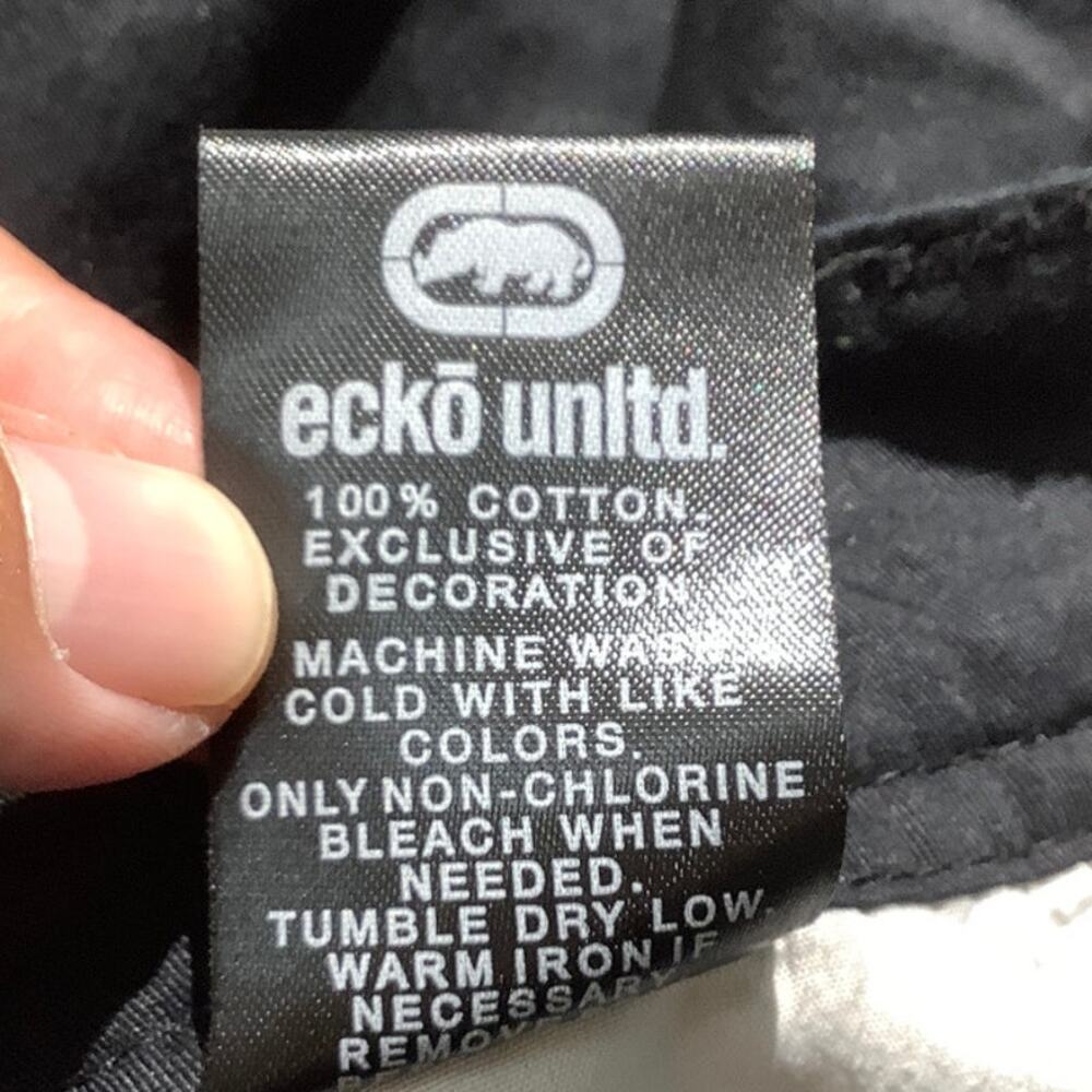 Ecko Unltd Black Cargo Shorts Men’s Size 29 – Streetwear, Utility, Raw Cut - Picture 8 of 8